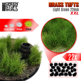 Grass TUFTS XXL - 22mm self-adhesive - LIGHT GREEN | Basing Materials Grass TUFTS XXL - 22mm self-adhesive - LIGHT GREEN | Basing Materials