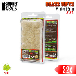 Touffes d'herbe XXL - 22mm - Auto-Adhésif - HIVER | Touffes herbe 22 mm