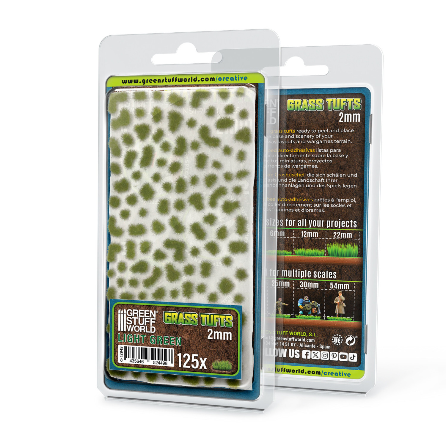 Touffes d'herbe | Static Grass Tufts 6mm - Vert clair