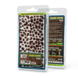 Static Grass Tufts 2 mm - Burnt Brown
