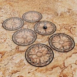 Aree Obiettivo 40k compatibile con Warhammer 40k 10a edizione e WTC | Objective Marker x6