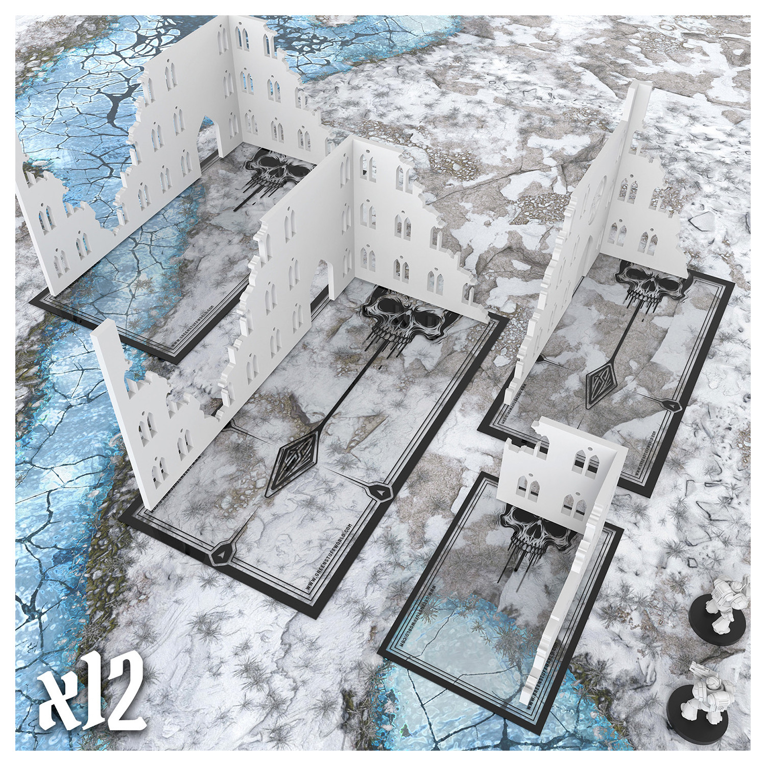 transparenten WTC Glasspack Footprints set kompatibel mit Warhammer 40k | 40k Footprints transparenten WTC Glasspack Footprints set kompatibel mit Warhammer 40k | 40k Footprints