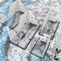 transparenten WTC Glasspack Footprints set kompatibel mit Warhammer 40k | 40k Footprints transparenten WTC Glasspack Footprints set kompatibel mit Warhammer 40k | 40k Footprints