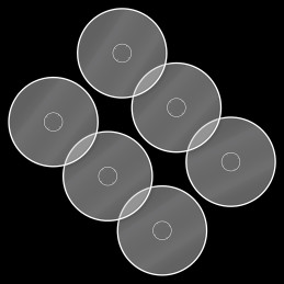 Gabarits d'objectif 40k transparents compatibles avec Warhammer 40k Gabarits d'objectif 40k transparents compatibles avec Warhammer 40k
