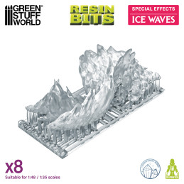 Magic Effects – Ice Waves. Resin magical spell for miniatures and Wargames