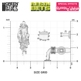 Water Effects – Jets and Splashes. Water effects for dioramas and wargame scenery
