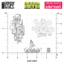 Magic Effects – Putrid Bile Streams. Resin magical spell for miniatures and Wargames