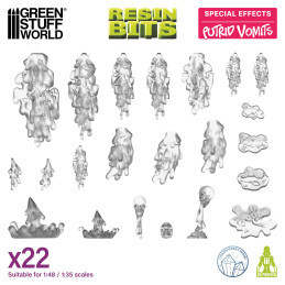 Efectos Mágicos – Efluvios de Plaga. Conjuros mágicos de resina para miniaturas y Wargames