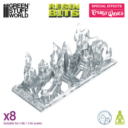 Effetti magici – Onde di energía. Incantesimo magico di resina per miniature e Wargames