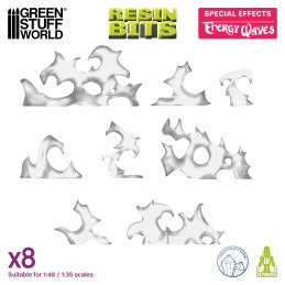 Effets magiques – Ondes énergétiques. Conjuration magique de résine pour figurines et Wargames