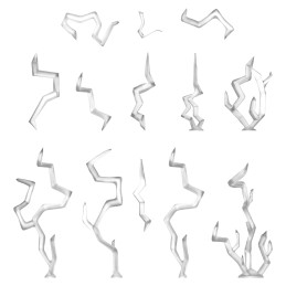 Magic Effects – Lightning Spells. Resin magical spell for miniatures and Wargames