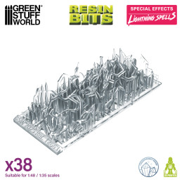 Magic Effects – Lightning Spells. Resin magical spell for miniatures and Wargames