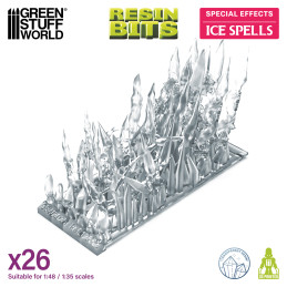 Magische Effekte – Eissprüche. Magischer Harz-Zauberspruch für Miniaturen und Wargames