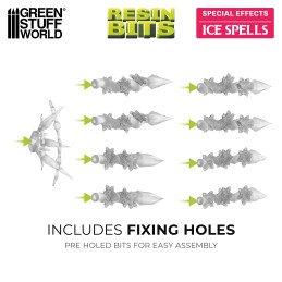 Efectos Mágicos – Conjuros de hielo. Conjuros mágicos de resina para miniaturas y Wargames Efectos Mágicos – Conjuros de hielo. Conjuros mágicos de resina para miniaturas y Wargames