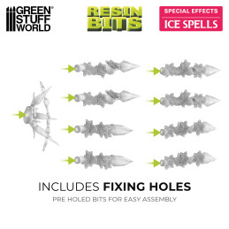 Effets magiques – Sorts de glace. Conjuration magique de résine pour figurines et Wargames