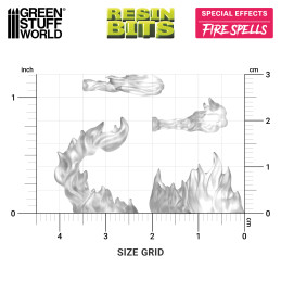 Magic Effects – Fire Spells. Resin magical spell for miniatures and Wargames Magic Effects – Fire Spells. Resin magical spell for miniatures and Wargames