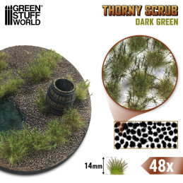 Buisson épineux - VERT FONCÉ | Végétation pour Maquette Buisson épineux - VERT FONCÉ | Végétation pour Maquette