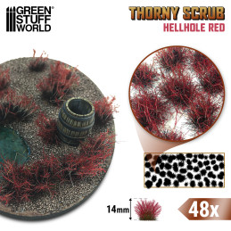 Spitze Grasbüschel - HELLHOLE ROT | Streumaterial modellbau Spitze Grasbüschel - HELLHOLE ROT | Streumaterial modellbau