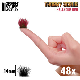 Thorny Scrubs - HELLHOLE RED | Basing Materials Thorny Scrubs - HELLHOLE RED | Basing Materials