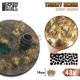 Spitze Grasbüschel - BURNY BRAUN | Streumaterial modellbau