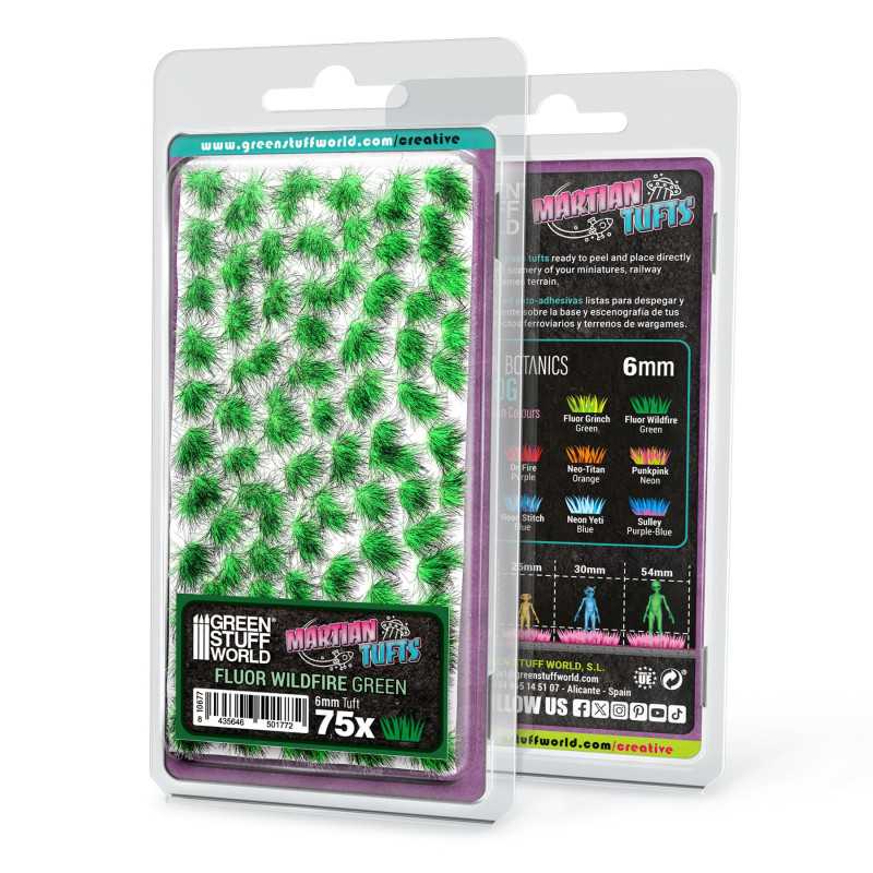Martian Fluor Tufts - FLUOR WILDFIRE GREEN | Martian Fluor Tufts