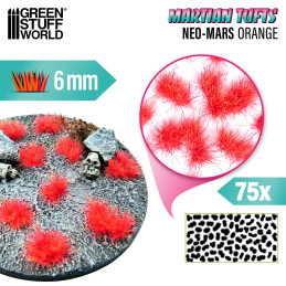 Martian Fluor Tufts - NEO-MARS ORANGE | Martian Fluor Tufts