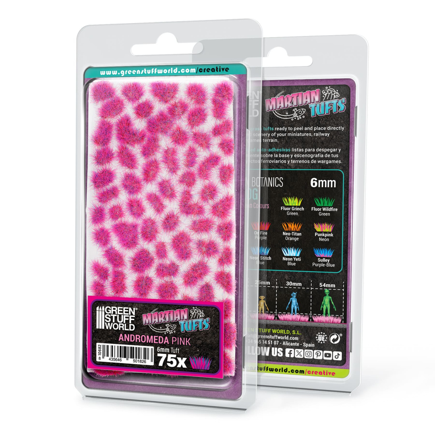 Touffes d'herbe martienne - ANDROMEDA PINK | Touffes Martien Fluorescent