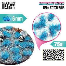 Martian Fluor Tufts - NEON STITCH BLUE | Martian Fluor Tufts Martian Fluor Tufts - NEON STITCH BLUE | Martian Fluor Tufts