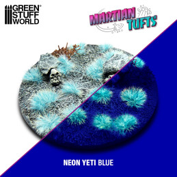 Martian Fluor Tufts - NEON YETI BLUE | Martian Fluor Tufts