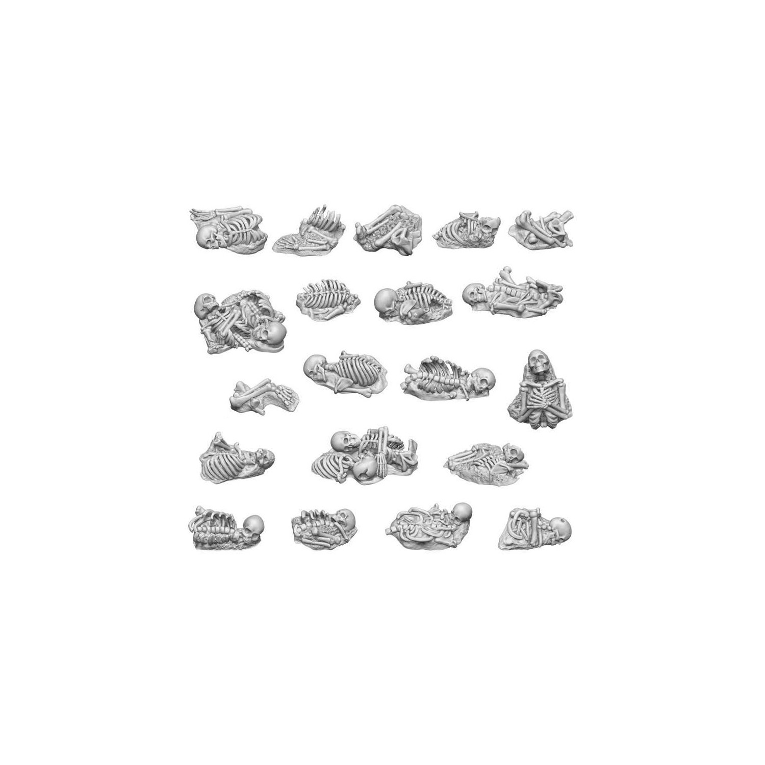 Resti scheletrici 1:48 in resina | Scheletri non morti Resti scheletrici 1:48 in resina | Scheletri non morti
