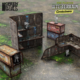 Conteneur WTC prépeint | Décor officiel WTC compatible avec les tournois Warhammer 40k compétitifs Conteneur WTC prépeint | Décor officiel WTC compatible avec les tournois Warhammer 40k compétitifs