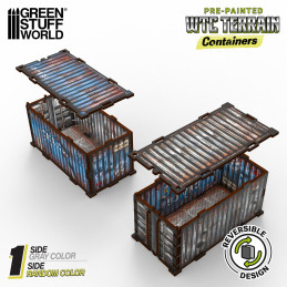 Contenitore WTC preverniciato | Scenografia ufficiale WTC compatibile con i tornei competitivi Warhammer 40k