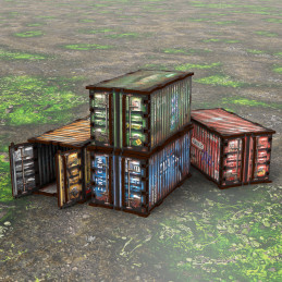 Conteneurs WTC pré-peints (Pack x4)