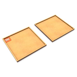 Bandejas de Movimiento DM 100x100mm Bandejas de movimiento para Peanas Cuadradas