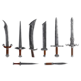 3D printed set - Swords & Daggers | Infantry weapon arms and accessories