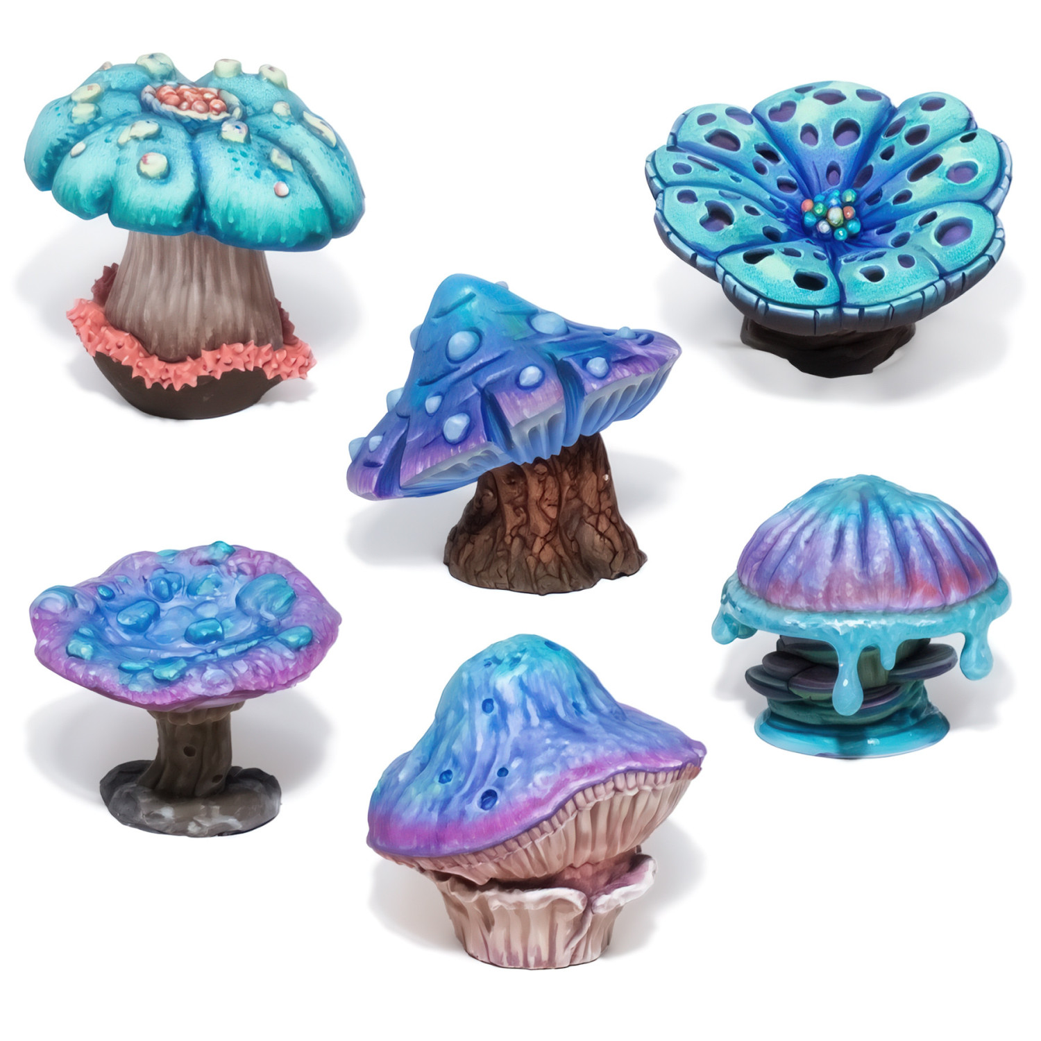 3D printed set - Chunky Mushrooms XL 3D printed set - Chunky Mushrooms XL