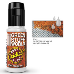 Rust oxidizer and oxidant medium for real rust effects Rust oxidizer and oxidant medium for real rust effects