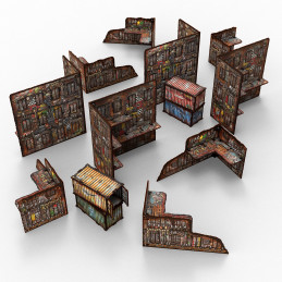 Pack de décors WTC pliables prépeints - Orks