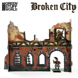 Broken City - Terrain Set | Cardboard Scenery Broken City - Terrain Set | Cardboard Scenery