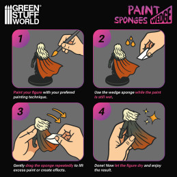 Paint Wedge Sponges | Craft sponges for model making and crafts Paint Wedge Sponges | Craft sponges for model making and crafts