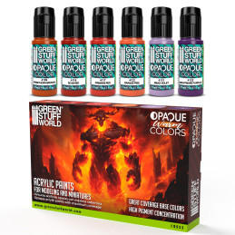 Opaque Paint Set - Warm Colours | Model Paint Sets