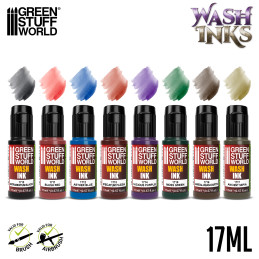 Set 8x Acryl-Waschtinten | Acrylfarben set Set 8x Acryl-Waschtinten | Acrylfarben set