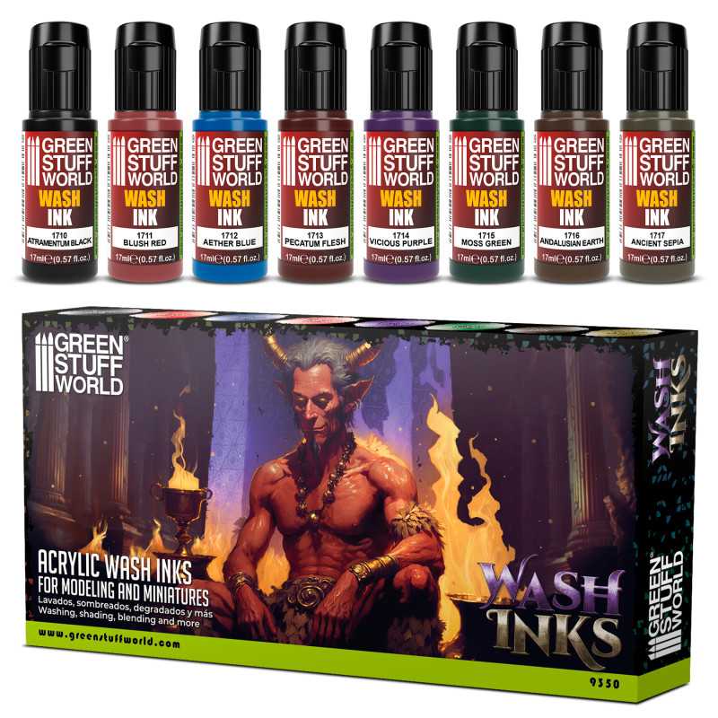 Set 8x Encre de lavage | Kits peinture Set 8x Encre de lavage | Kits peinture