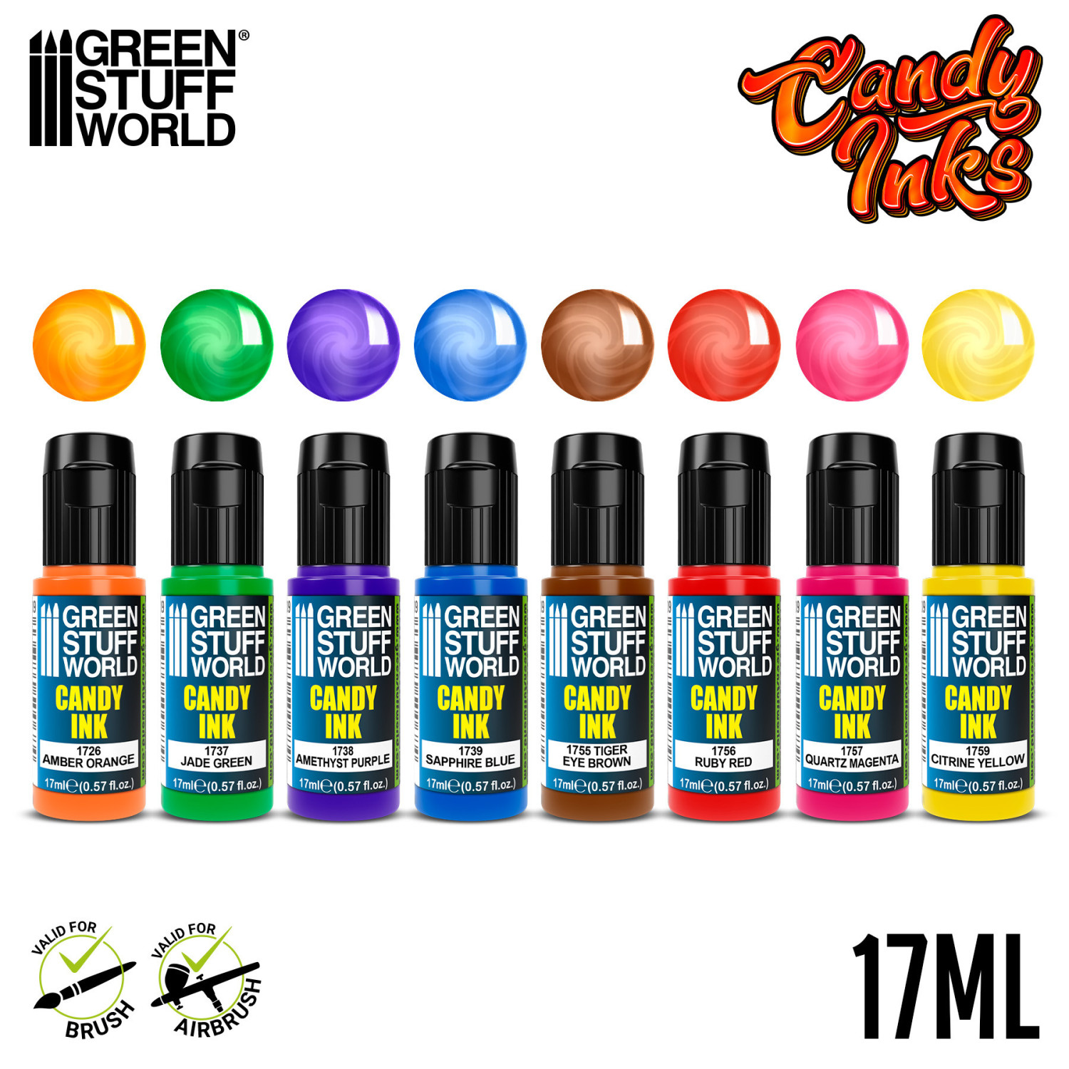 Set 8x Acryl-Candylack - GSW