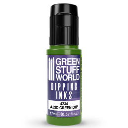 Peintures Dipping ink 17 ml - Acid Green Dip | Peintures Dipping inks