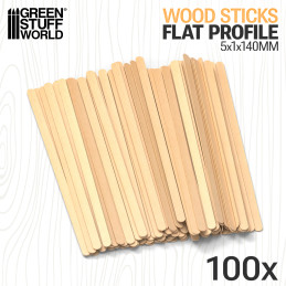Birch flat profile - 5x140mm | Flat Birch Wood Strips
