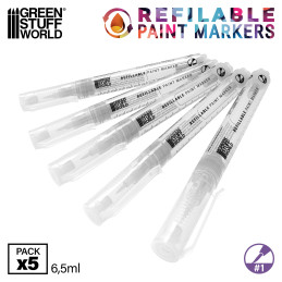 GSW Refillable markers 1 | Refillable paint pen for miniatures GSW Refillable markers 1 | Refillable paint pen for miniatures