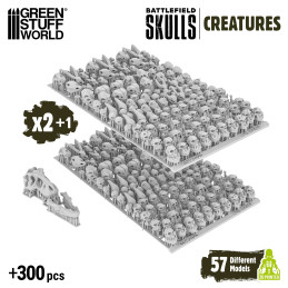 300x Battlefield Creature Skulls 1:48-1:35