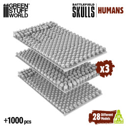 1.000x Teschi in resina stampati in 3D - Warhammer Skulls compatibili | Battlefield Trophies