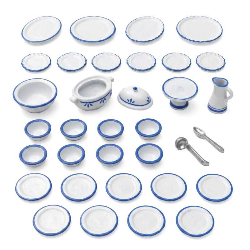 Set Vajilla para maquetas y dioramas 1:48-1:35 | Platos y recipientes para comer